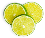 Persian lime wheels for cocktail garnish